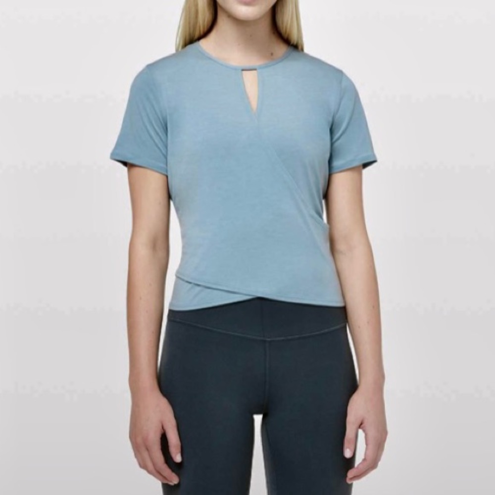 | Lululemon Round Trip ShortSleeve Shirt Blue Cast